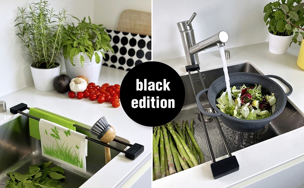 Sanni Shoo drip.line Pure - Drying Tray/Rack - Black Steel Edition