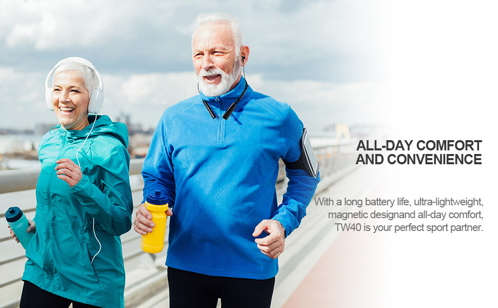 JINGHAO Rechargeable Hearing Aids Wireless Neckband Amplifier for Seniors US