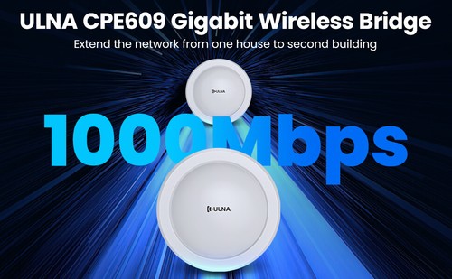 1000Mbps Wireless Bridge Gigabit 1Gbps Point to Point WiFi Bridge Outdoor 16dBi