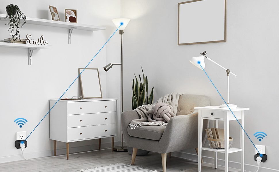 DEWENWILS Remote Control Outlet, Wireless Remote Light Switch 15A/1875W Black