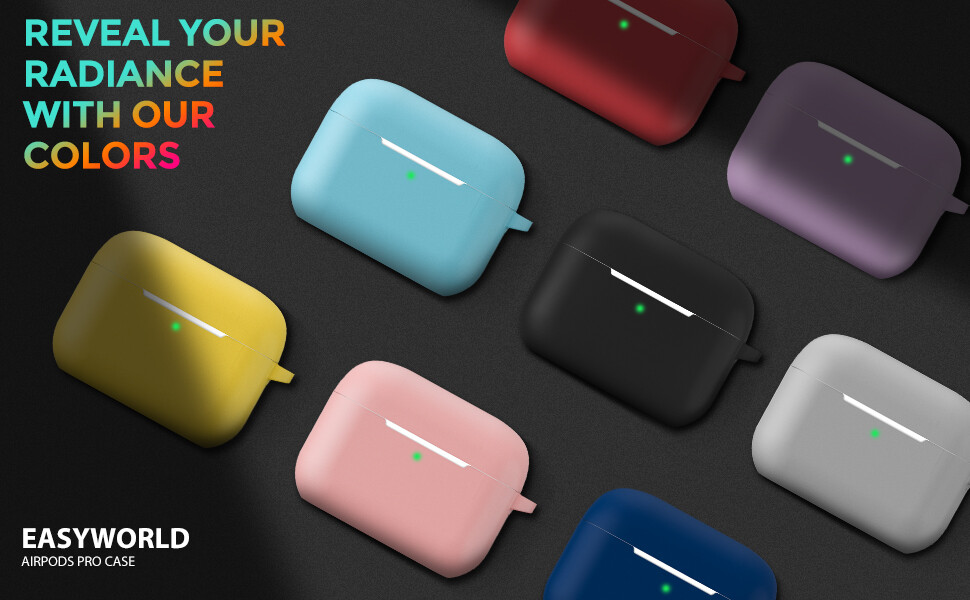 For Apple Airpods Pro 3 Case Silicone Shockproof Protective Cover With Keychain