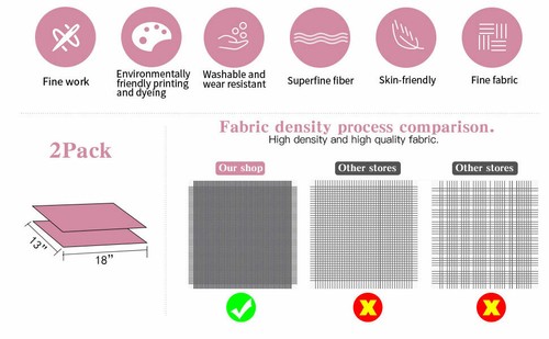 Toddler Travel Pillowcases 2PCS Silky Soft Microfiber Zippered Kid Pillow Cases