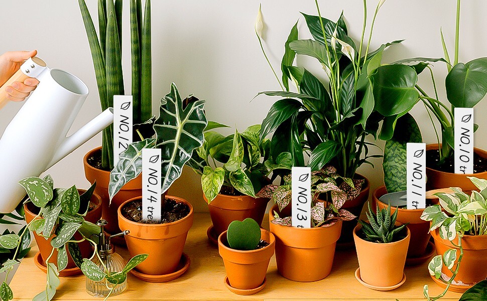 100Pcs 4 Inch Plant Labels,Plastic Waterproof Nursery Stake Tags,Pot Marker for