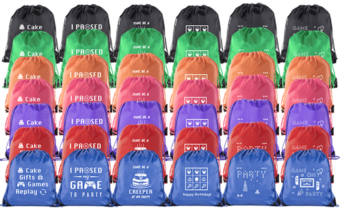 Mato & Hash Video Game Party Favor Gift Bags | Birthday Gaming Supplies