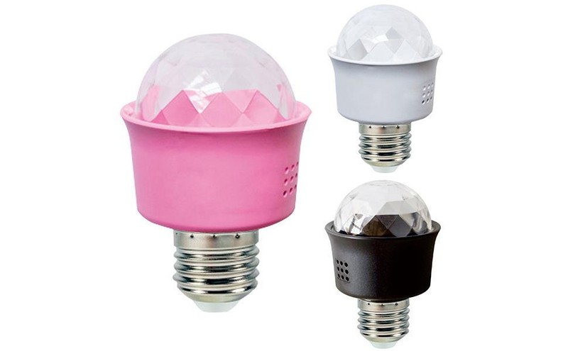 Rotating LED Strobe Bulb Color Changing Stage Light Reusable Disco Bulb Lamp