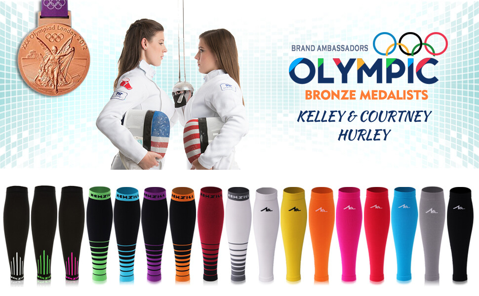 ⭐NEWZILL Compression Calf Sleeves(20-30mmHg) Unisex, No Fatigue,Swell |One PAIR⭐