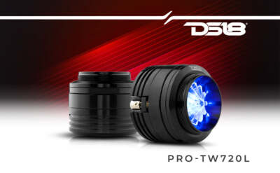 DS18 1.6'' 4 Ohm Car Neo Neodymium Super Bullet Tweeter 1'' VC LED  RGB PRO-TW720L