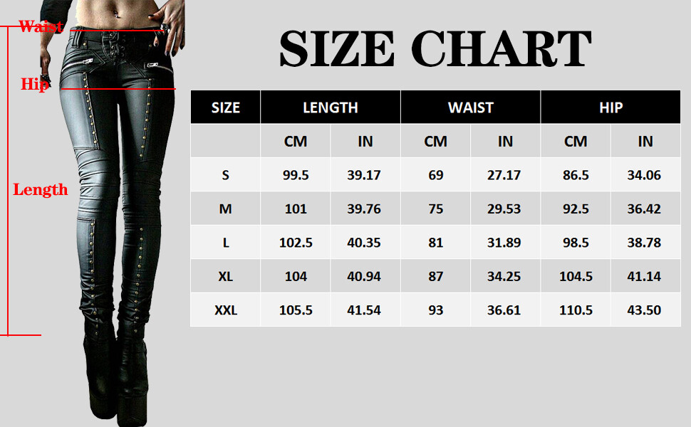 Pre-owned Handmade Women Designer Bespoke Simple Studded Gothic Punk Rock Italian Leather Pants In Black