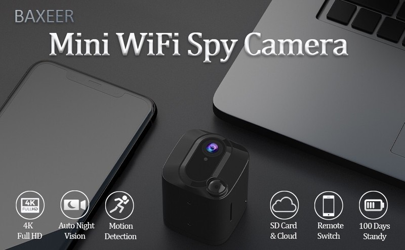 Mini Spy Hidden Camera 4K WiFi Nanny Cam Wireless PIR Small Home Security Camera - Image 18