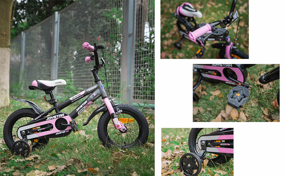 JOYSTAR Kids Bike 12-20 Inch Boys Girls Age 3-12 Years Light Up Training Wheels
