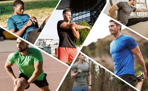 Men's UPF 50+ Swim Shirt slim Compression Shirts Short Sleeve Compression