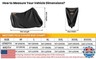 Motorcycle Cover Waterproof Outdoor,420D Universal Cover Motorcycle，All Season Protection,with License Plate Window, 4 Reflective Strips, Lock-Holes,Storage Bag(XL - 82