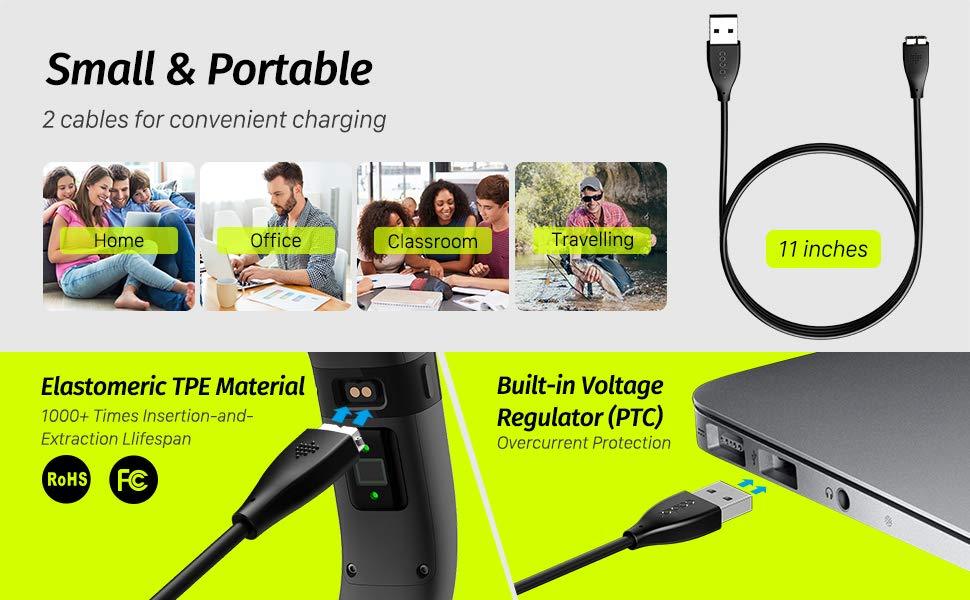 New Fitbit Charge Charging Cable HR Wristband Fitness Watch USB Charger USA Sell