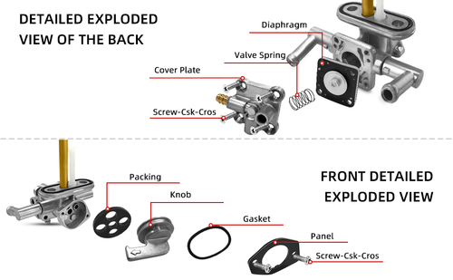 Fit For Kawasaki Vulcan 750 VN750 Fuel Switch Valve Petcock Assy 88-06 US