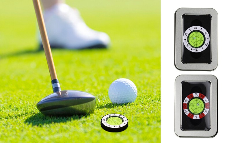 Golf Green Reader Durable Waterproof Golf Ball Markers for Putting Green