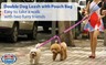 YAODHAOD Double Dog Leash for Two Dogs, 360° Swivel No Tangle with Soft Handle,Shock Absorbing Bungee Reflective Heavy 2 Dog Leashes, Walking and Training Leash Two Dogs Splitter (Rose Red)