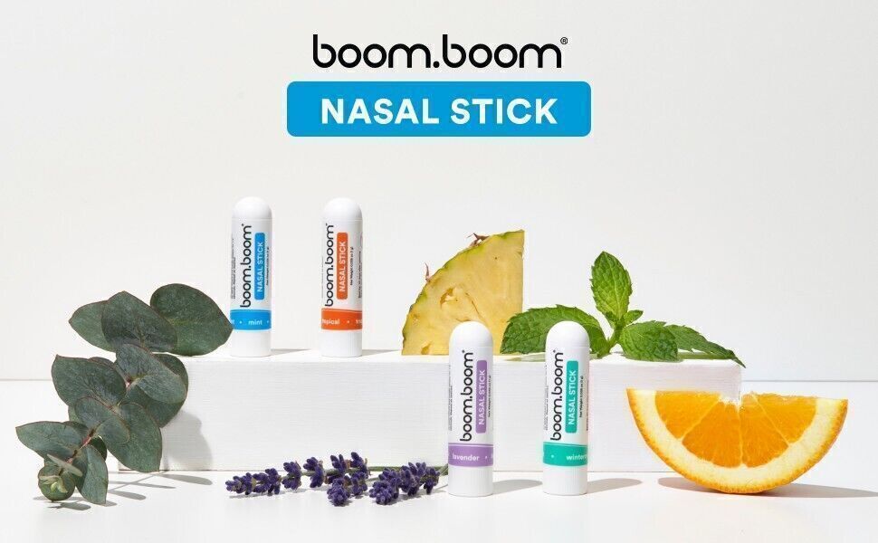 Boomboom Nasal Stick 4 Pack | Enhance Breathing + Boost Focus | Breathe Vapor US