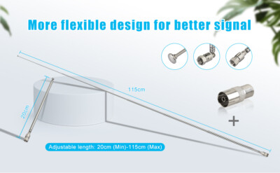 DAB FM Radio Telescopic Antenna For Yamaha Denon Teac Pioneer Panasonic Onkyo