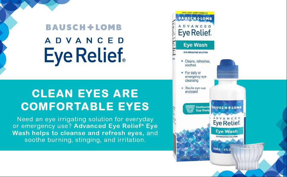 Lot Of 2 New! | Bausch & Lomb Advanced Eye Relief Eye Wash, 4 fl Oz, Exp 05/2026