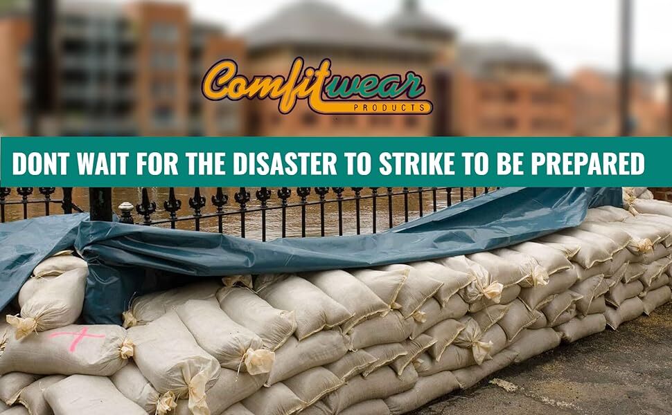 Heavy Duty Durable SandBags Empty Woven Water Resistant UV Protection (10 PACK)