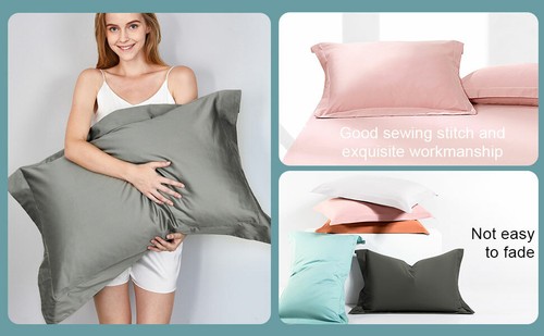 100% Brushed Microfiber Euro Pillow Shams Set of 2 Throw Pillow Cover 26 x 26 in