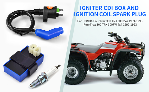 Ignition Coil Spark Plug CDI Box For Honda FourTrax 300 TRX300 2x4 4x4 1990-1993