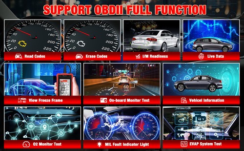 LAUNCH CRE200 Car OBD2 Scanner Code Reader Diagnostic Tool Check Engine ABS SRS