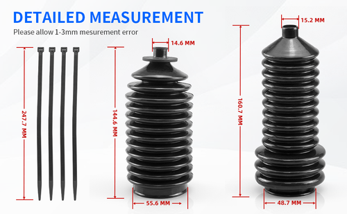 Rack & Pinion Boot Kit For Polaris 5412012 5412013 RZR 570 800 900 1000