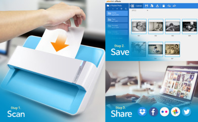 Plustek Photo scanner  ePhoto Z300 photo Document  CCD sensor Mac/PC - SEE VIDEO