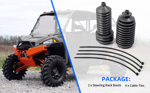 Rack & Pinion Boot Kit For Polaris 5412012 5412013 RZR 570 800 900 1000
