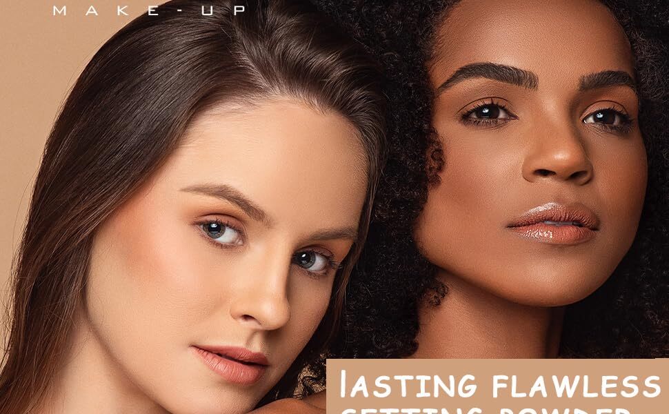 PHOERA Translucent Loose Setting Face Powder No Filter Foundation Makeup Puff