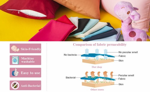 Toddler Travel Pillowcases 2PCS Silky Soft Microfiber Zippered Kid Pillow Cases