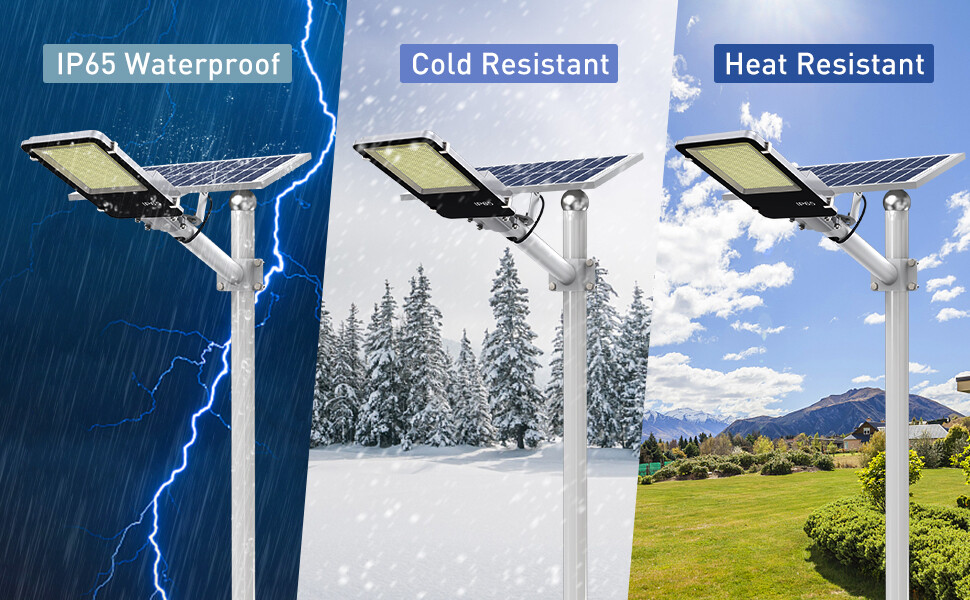 PFCTART 8000W Commercial Solar Street Lights Outdoor Dusk to Dawn Super Bright