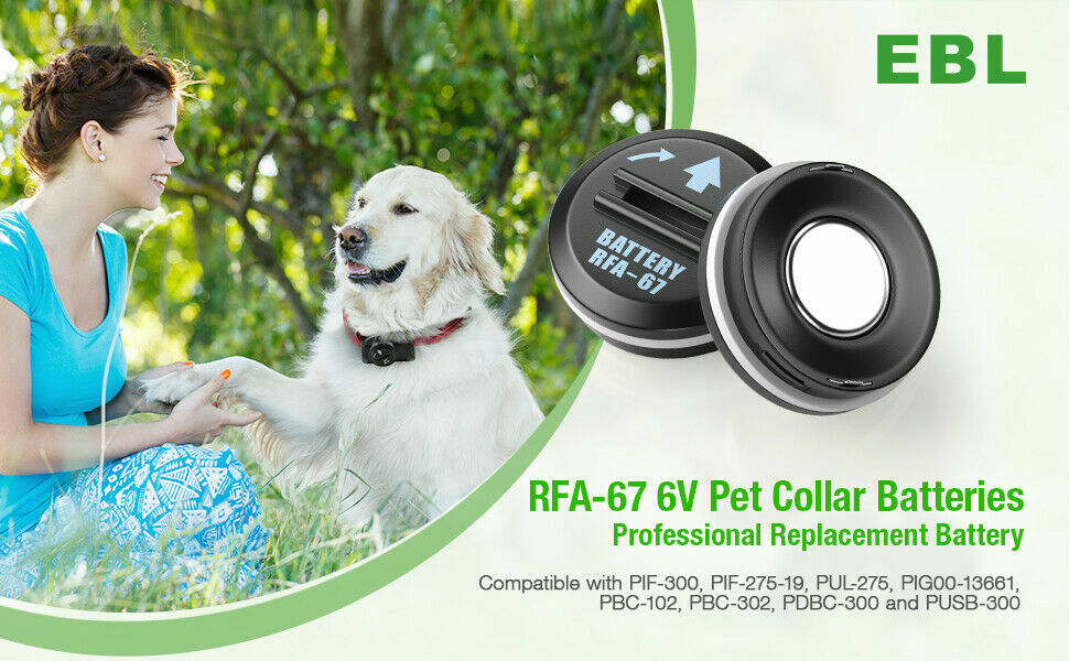 10 pack Compatible RFA67 6V Pet Dog Collar Replacement Battery For