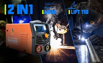 HITBOX 2IN1 ARC TIG Welder Electric IGBT Welding Machine With Lift TIG 200A US