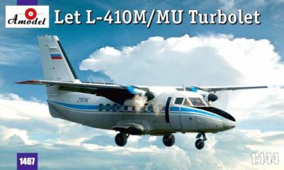 Amodel 1467 - 1/144 Let L-410M/MU Turbolet Aircraft, plastic model kit