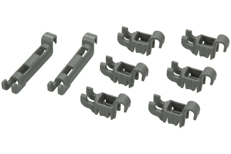 Genuine Bosch Dishwasher Lower Basket Rack Flip Bearing Clips 8 Piece