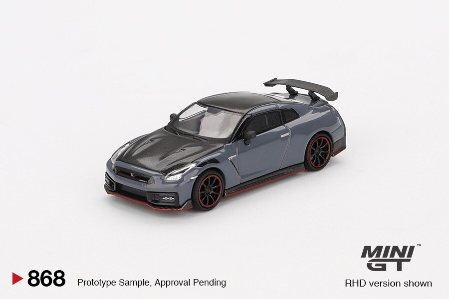 ミニカー Wit&#39;s 1/43 CN510 NISSAN GT-R Black edition Dark l Gray 1/43 Scale Gray Nissan GT-R R35 NISMO Grand Touring Diecast