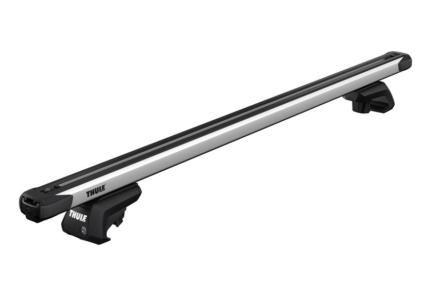 Thule 7104 Evo Raised Rail Foot Pack + Thule 893 Slide Bar Roof Bars eBay