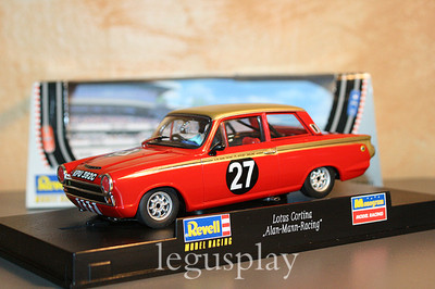 Slot Scalextric Revell 08379 Lotus Cortina Alan Mann Racing Nº27