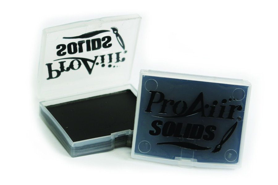 FX Makeup ProAiir Solids Water-Proof Black & White Face Paint Set with Activator