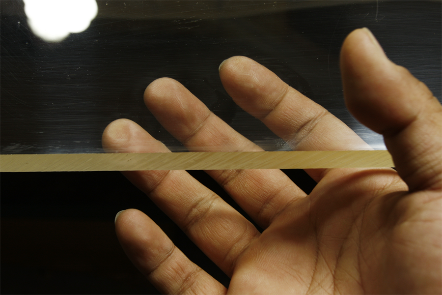 Acrylic (disk) transparent 333x1000x15 mm