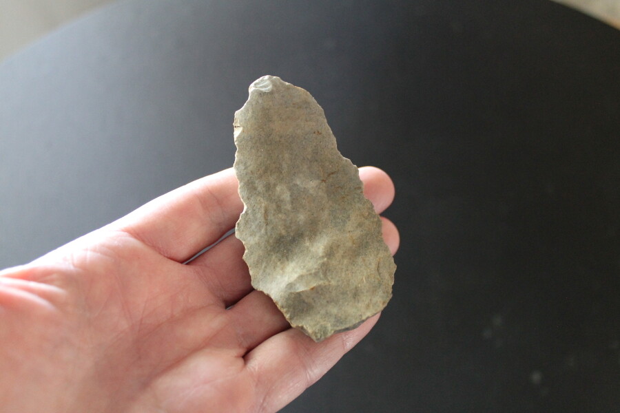 Indian artifact stone tool scraper Hickman County TN knife
