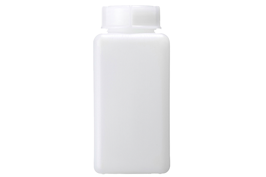 Botella cuadrada de PE semitransparente de 100ml, botella de plástico, botella d