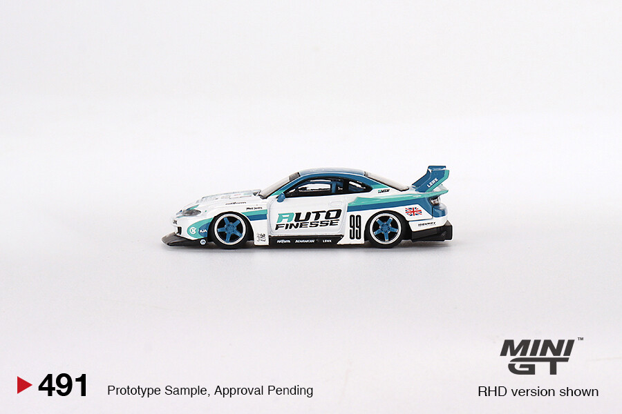 MINI GT 490 ミニGT　S15 SILVIA　AUTO FINESSE MINI GT 1:64 Nissan LB-Super Silhouette S15 SILVIA Auto