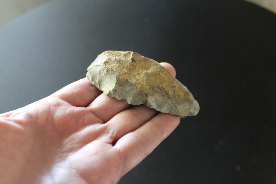 Indian artifact stone tool scraper Hickman County TN knife