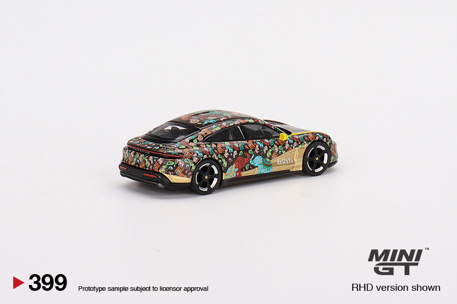 Mini GT 1:64 Porsche Taycan Turbo S NaRaYa Diecast Car Special Edition MGT00399