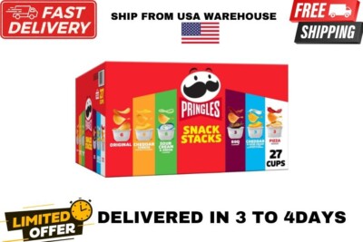 Pringles Potato Crisps Chips, Snack Stacks, Lunch Snacks, Office and Kids Snacks