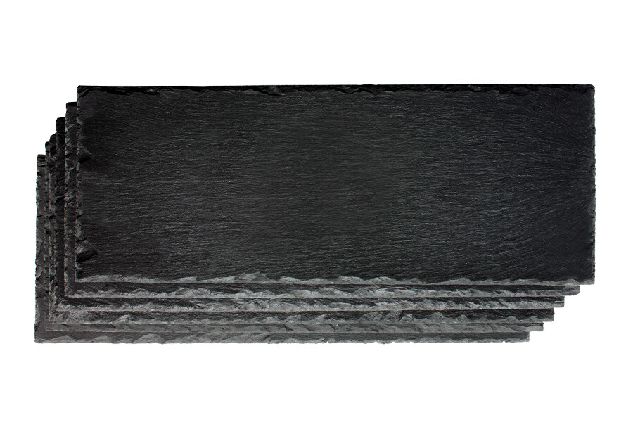 Platy Schieferplatten 15x40cm Set Imprägniert Servierplatte Untersetzer