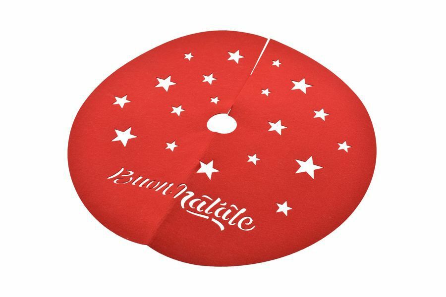 Albero di Natale Tappeto Gonna Copertura Sottoalbero Natale Rosso 100cm bal